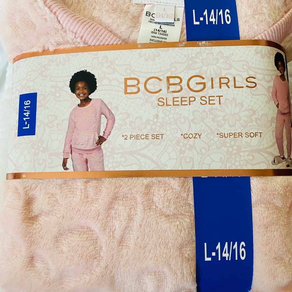 BCBGirls pink sleep set (14-16)